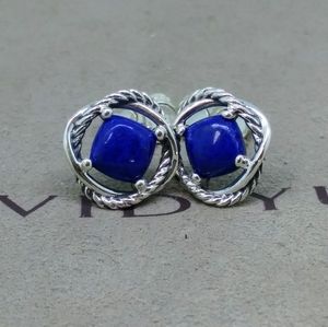 David Yurman Infinity Earrings Lapis Lazuli